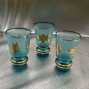 Vintage set of 3..5 ounce glasses.